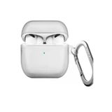 Airpods Pro 2 (2.Nesil) Uyumlu Kılıf Glase Serisi Cristal Net Görünüm Kablosuz Şarj Destekli Crystal Clear