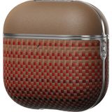 Airpods Pro 2 Karbon Kılıf Aramid Fiber Pitaka Tactile Woven Sunset-Moonrise Serisi Sunset Kapak Kahverengi