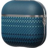 Airpods Pro 2 Karbon Kılıf Aramid Fiber Pitaka Tactile Woven Sunset-Moonrise Serisi Sunset Kapak Mavi