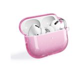 Airpods Pro 2 Uyumlu Zore Allstar Airbag 32 Parlayan Simli Saydam Renkli Kılıf - Pembe