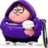 Airpods Pro 3. Nesil Uyumlu Figürlü Darbe Emici ve Koruyucu Silikon Kulaklık Kılıfı (Hoodie Pa - Çok Renkli