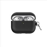 Airpods Pro 3 Uyumlu Wiwu HC-201 Parmak Izi Bırakmayan Deri Kılıf Siyah
