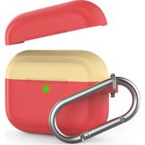 AirPods Pro Kılıf Koruyucu Case Silikon Mat Yedek Kapak Hediyeli PT-P4 - Kırmızı
