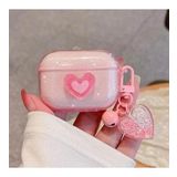 Airpods Pro Uyumlu Pembe Simli Kalpli Tasarım Kılıf