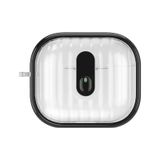 Airpods Uyumlu 4 Kılıf Kenarları Renkli Şeffaf Dilimli Silikon Zore Airbag 40 Kılıf-siyah