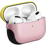 Airpods Uyumlu Pro Kılıf Zore Shockproof Silikon - Pembe - Sarı