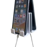 AIRSTIK Cradle Evrensel Cam Montajlı Telefon Tutacağı Yeniden Kullanılabilir TikTok Facetime iPhone iPad Cep Telefonu Banyo Mutfak Duş Yurt Ofis için ABD Yapımı Cam, Aynalar, Pencereler (Beyaz)