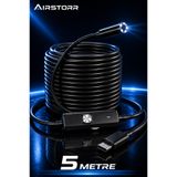 Aırstorr 2MP 1080P Endoskop Kamera Yılan Kamera Type-C-Micro-USB-OTG IP67 Su Geçirmez Android ve Windows Uyumlu