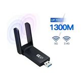 Airstorr AC1300 Mbps USB 3.0 Adaptör Çift Bantlı Kablosuz Wifi Alıcı Harici Anten ile 100m Çalışma Mesafesi