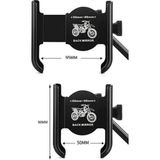 Airstorr Aırtsorr Akalite Metal Gidon Bağlantılı Motosiklet Bisiklet Scooter Telefon Tutucu Navigasyon Ayarlanabilir Genişlik, Pratik - 03-H1