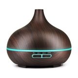 Airstorr Aroma Difüzörü Ultrasonik Hava Nemlendirici 150 Ml, 24 Saat Zamanlayıcı, 7 LED Renk, Aroma Terapi Fonksiyonu, Sessiz, - Koyu Kahverengi
