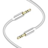 Airstorr Aux 3.5 mm Jack Girişli Örgü Ses Aktarım Kablosu Telefon Hoparlör Araç Aksesuarı