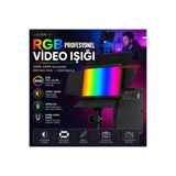 Aırstorr LED300 RGB Profesyonel Video Işığı 20W Şarjlı LED Panel 3200K-6500K Ayarlanabilir Fotoğraf ve Video Çekim Işığı