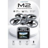Airstorr M2 Drone Çift Kamera 1080P Hd Ekranlı Kumanda Brushless Motor 10-15 DK Uçuş Fpv - Siyah - T21P