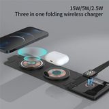 Airstorr Toplamda 35W 3in1 Katlanabilir Kablosuz Hızlı Şarj Istasyonu Kablosuz Şarj Cihazı