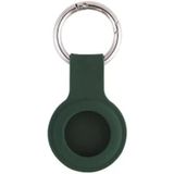 Airtag Anahtarlıklı Silikon Kılıf A010 Darbeye Dayanıklı Kaybolmaya Karşı Tam Koruma Kolay Tak-Çıkar Apple Airtags İle Uyumlu Koruyucu Anahtarlık (Petrol Yeşil)