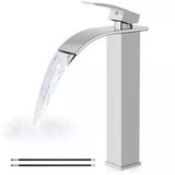 Airuida Uzun Banyo Gemi Bataryası Krom Lehçe Şelale Banyo Tek Kolu Tek Delik Güverte Dağı Kase Mikser Dokunun Büyük Şelale Borulu Bar Lavabo