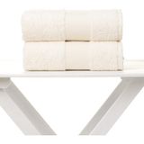 Airycot Krem 70X150 2'li Set Banyo Havlusu - 70 x 150 cm