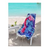 airycot Plaj Havlusu Blue Palm