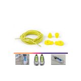 AiryFooT Akıllı Bağcık, Pratik Lastikli Ayakkabı Bağcığı 100 Cm ( Sarı Çizgili )