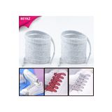 AiryFooT Beyaz 120 Cm Simli Yassı Bağcık, Bot, Spor, Converse, Günlük Ayakkabı Bağcığı