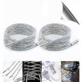Airyfoot Kristal Taşlı Parlak Taşlı Ayakkabı Bağcığı 100 cm 1 Çift - Renkli