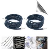 AiryFooT Kristal Taşlı Parlak Taşlı Ayakkabı Bağcığı 100 cm 1 Çift ( SİYAH )