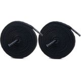 Airyfoot Spor Ayakkabı Bağcığı 120 cm Yassı Örgü Bağcık Bot Spor Bağcık 1 Çift ( Siyah )