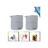 AiryFooT Spor Ayakkabı Bağcığı Nike, Adidas Skechers, Converse Ayakkabı Bağcık 120 Cm 1 Çift Açık Gri