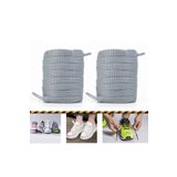 AiryFooT Ütülü Spor Ayakkabı Bağcığı Nike , Snekears , Adidas, Converse Ayakkabı Bağcığı 120 Cm ( Açık Gri )