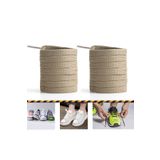 Airyfoot Ütülü Spor Ayakkabı Bağcığı Nike , Snekears , Adidas, Converse Ayakkabı Bağcığı 120 cm - Bej