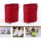 Airyfoot Ütülü Spor Ayakkabı Bağcığı Nike , Snekears , Adidas, Converse Ayakkabı Bağcığı 120 cm - Kırmızı