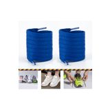 AiryFooT Ütülü Spor Ayakkabı Bağcığı Nike , Snekears , Adidas, Converse Ayakkabı Bağcığı 120 Cm ( Koyu Mavi )