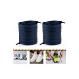 Airyfoot Ütülü Spor Ayakkabı Bağcığı Nike , Snekears , Adidas, Converse Ayakkabı Bağcığı 120 cm - Lacivert