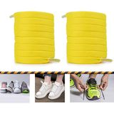 Airyfoot Ütülü Spor Ayakkabı Bağcığı Nike , Snekears , Adidas, Converse Ayakkabı Bağcığı 120 cm - Sarı