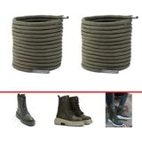 Airyfoot Yuvarlak Bot ve Ayakkabı Bağcığı 2,5 Metre - Haki
