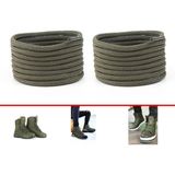 Airyfoot Yuvarlak Spor, Bot Ayakkabı Bağcığı 120 cm - Haki