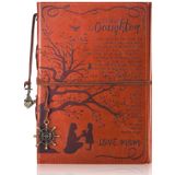 AISBUGUR Annemden Kızıma Hediye Deri Yazı Günlüğü İlham Verici Sözler - Kızına Hediyeler Retro Hayat Ağacı Sahte Doğum Günü Düğün Mezuniyet Okula Dönüş Kişisel Günlük, Seyahat, Defter, Yazarlar Defteri