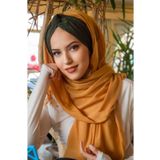 Aişe tesettür Devetüyü Haki Desen Burgu Hazır Şal