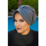 Aişe tesettür Füme Deniz Şapkası