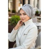 Aişe tesettür Gri Şapkalı Bone Çok Renkli