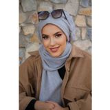 Aişe tesettür Gri Tesettür Bere