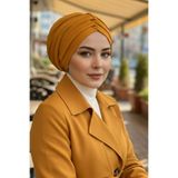 Aişe tesettür Hardal Büzgülü Salaş Bone