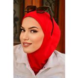 Aişe tesettür Kırmızı Relax Bone