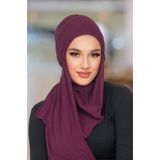 Aişe tesettür Koyu Bordo Kelebek Bone Şal