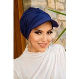 Aişe tesettür Lacivert Havuz & Deniz Şapkası / Mayo Üstüne Kullanılabilir