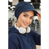 Aişe Tesettür Lacivert Tesettür Şapka - Standart