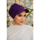 Aişe tesettür Mürdüm Havuz & Deniz Şapkası / Mayo Üstüne Kullanılabilir