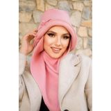 Aişe tesettür Pudra Aksesuarlı Vintage Şapka