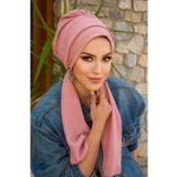 Aişe tesettür Pudra Krınkıl Atkılı Tesettür Bone